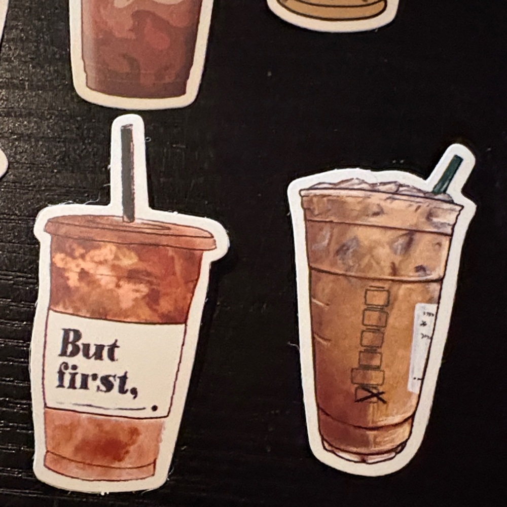 Coffee Themed Sticker Set - Picture 3 of 5